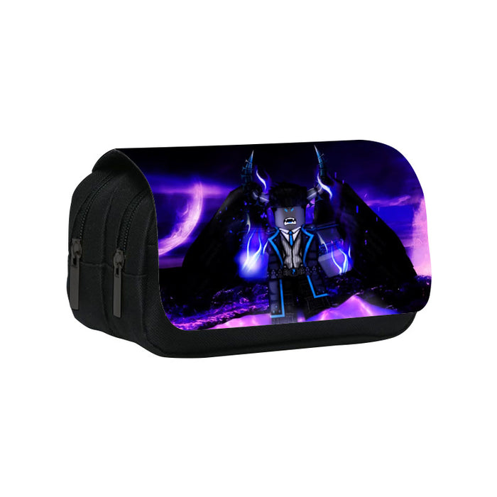 Wholesale Printing Double Layer Pencil Bag Cartoon Storage Bag