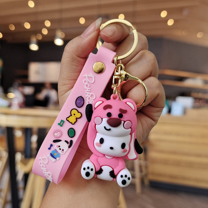 Wholesale Cartoon Silicone Doll Keychain JDC-KC-ZhuoRan033