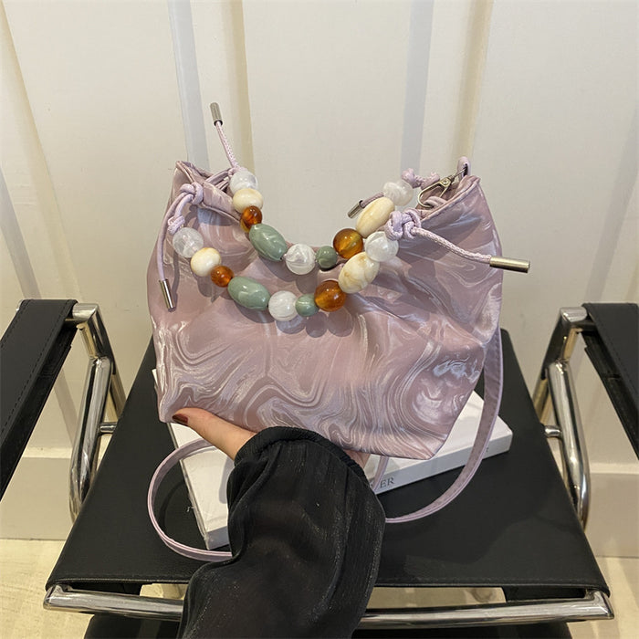 Wholesale New stylish and versatile crossbody bag, fashionable hand-held bucket bag