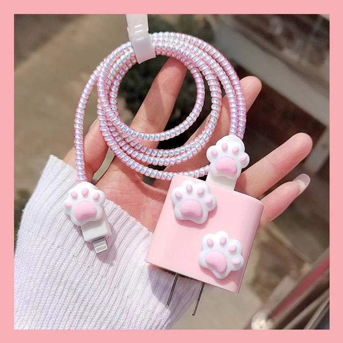 Wholesale Cute cat paw 18W/ 20W charger protective case/ soft shell