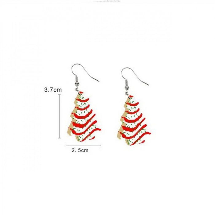 Wholesale Acrylic Flat  Earrings Holiday Ornaments Animal Cute Earrings