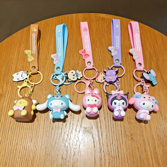 Wholesale Silicone Cartoon Doll Keychain JDC-KC-MingT157