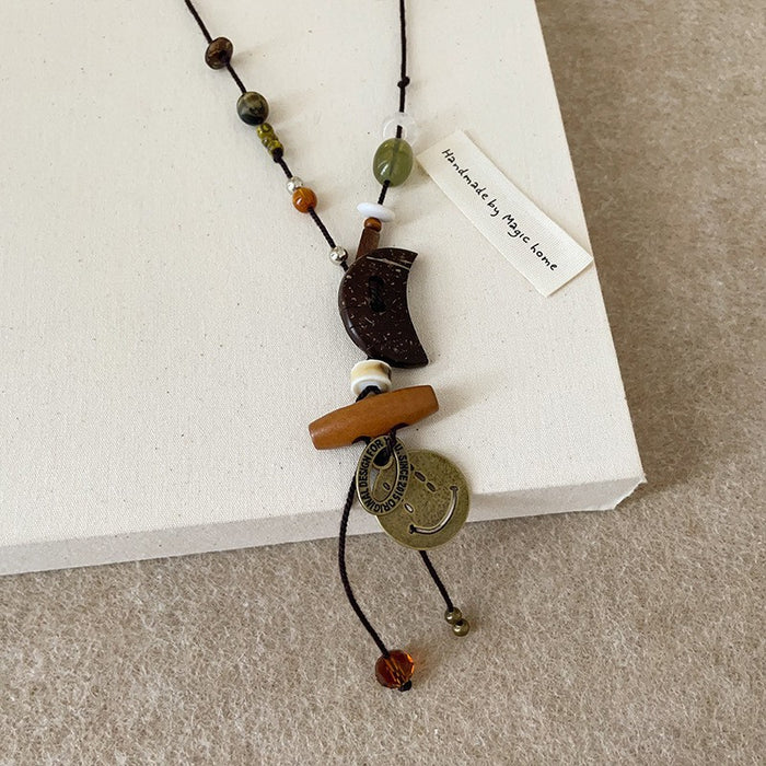 Wholesale Long sweater chain fashionable retro niche temperament high-end versatile necklace