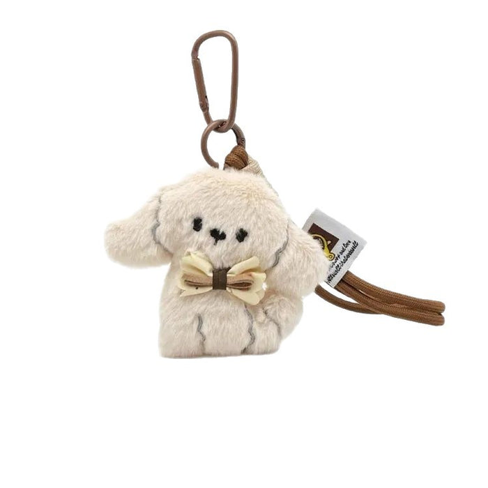 Wholesale Cute Plush Puppy Pendant Bow Bag Accessories Pendant Dog Keychain