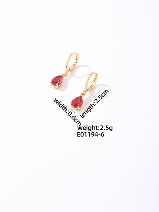 Wholesale Zirconia inlaid exquisite earrings and accessories, new versatile and niche high-end earrings and accessories wholesale