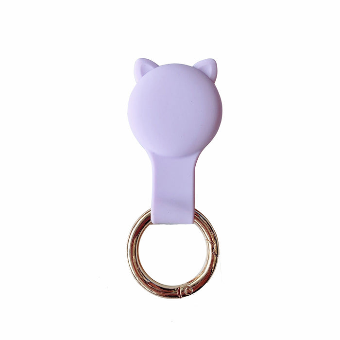 Wholesale PVC Tracking Anti-lost Artifact Soft Bear Ears Protective Cover Keychain JDC-KC-BLT001