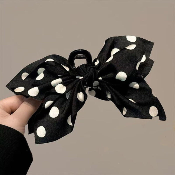 Wholesale Double sided cashew flower grab clip bow shark clip hair accessory