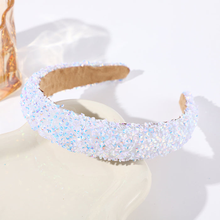 Wholesale Amazon' s Hottest Baby' s Breath Full of Sparkling Diamond Headbands with The star-shaped diamond headband is elegant and versatile,  showing a high-end feeling headband hair accessory