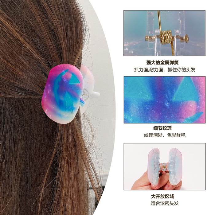 Wholesale Trendy Ghost Pumpkin Gradient Hair Claw Clip PVC Cute Hair Accessory Boutique Gift