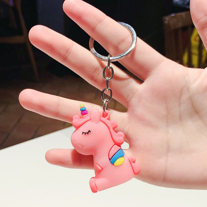 Wholesale Creative Cute Cartoon Keychain Small Pendant Bag Pendant Couple Car Accessories Backpack Pendant