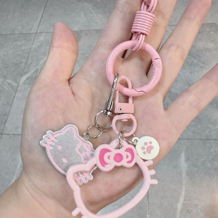 Wholesale Resin Cat Head Keychain Bag Charm With Cute Cartoon Design For Girls And Students