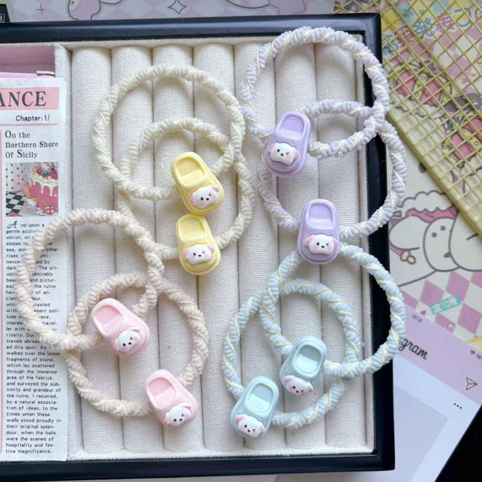 Wholesale Cartoon Cute Small Slippers Hair Ring Ins Girl Headband Student All-match Hair Accessories