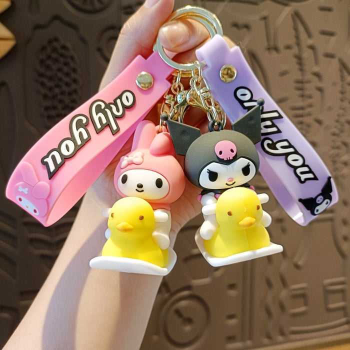 Wholesale Silicone Cartoon Doll Keychain JDC-KC-MingT209