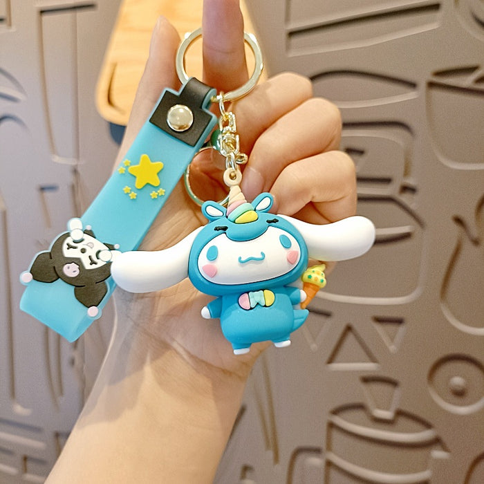 Wholesale Silicone Cartoon Doll Keychain JDC-KC-MingT205