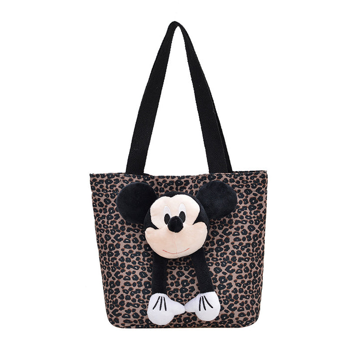 Wholesale Leopard print bag new popular retro shoulder bag casual commuting tote bag