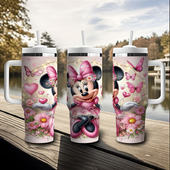 Wholesale Tumbler Cute Cartoon Pattern 40OZ Stainless Steel Car Ice Bullies Cup