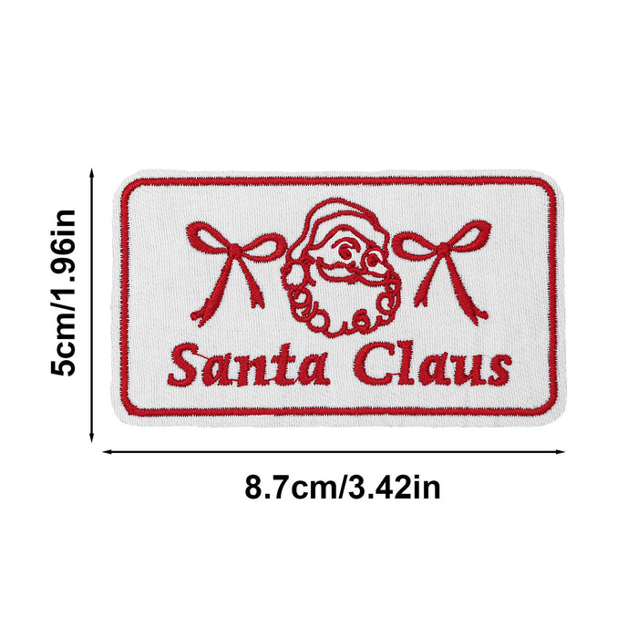 Wholesale Christmas text embroidery DIY Patches