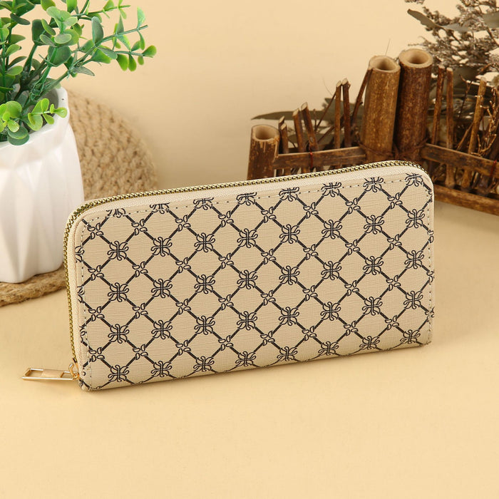 Wholesale Urban Casual PU Leather Long Wallet with Card Slots and Phone Pocket MOQ≥3