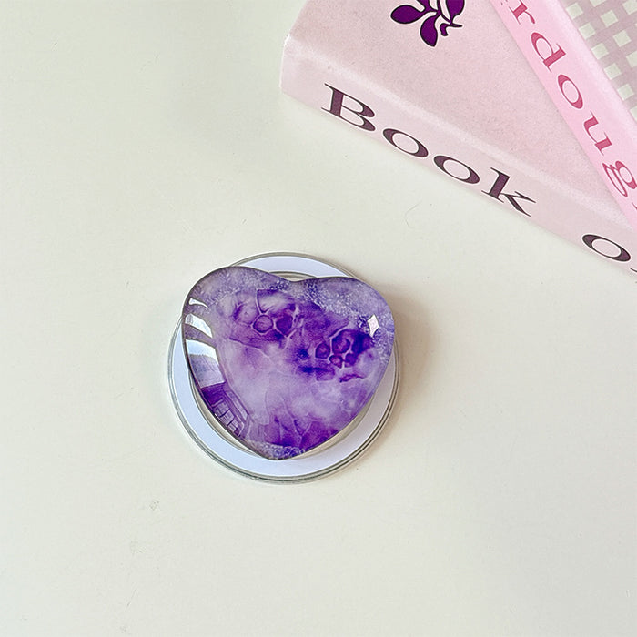 Wholesale Glass Heart-Shaped Phone Airbag Stand