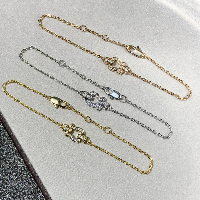 Wholesale Full diamond bracelet for women, plated with diamonds, fashionable and luxurious collarbone chain