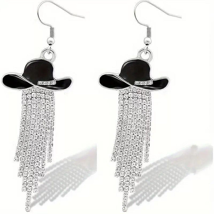 Wholesale Alloy Electroplated Fringe Earrings Geometric Shape Fashion Accessory MOQ≥2