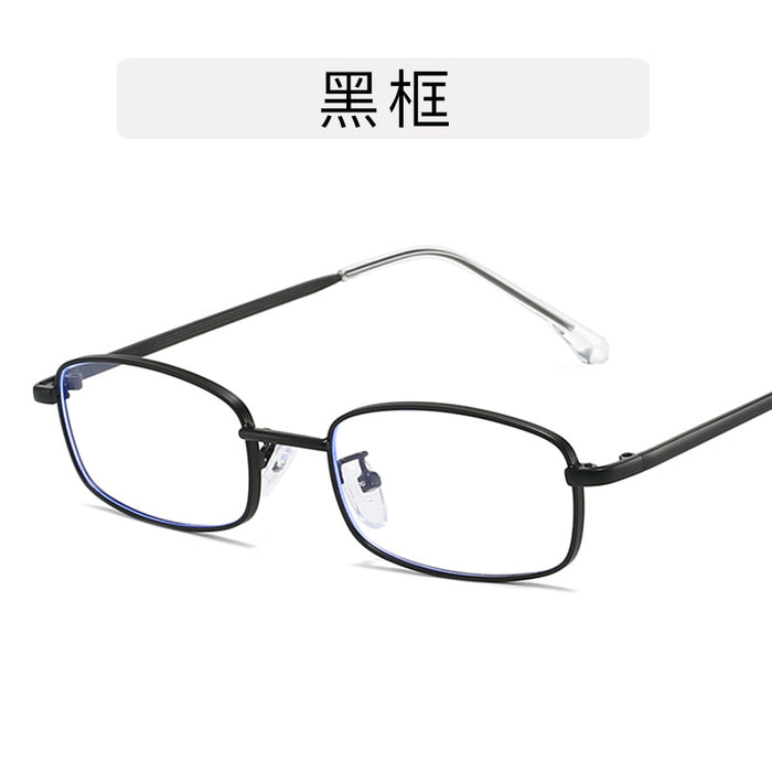 Wholesale Glasses frame metal frame flat lens anti blue light with myopia glasses