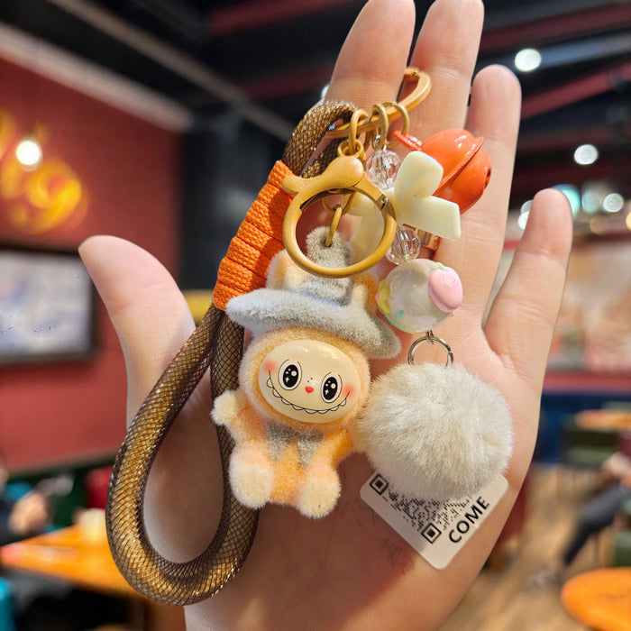 Wholesale Cartoon Doll Little Sheep Keychain Cute Funny Doll Pendant Student School Bag Key Chain Pendant