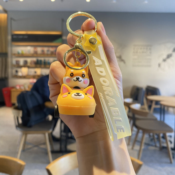 Wholesale Cute 3D Doll Silicone Keychain JDC-KC-MingT138