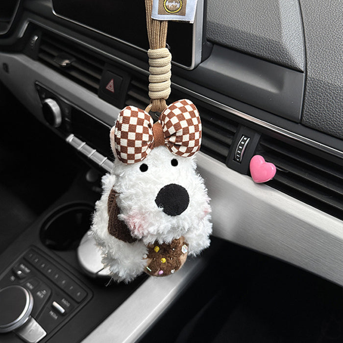 Wholesale Cute Dog Keychain Bag Pendant Small Fresh Girl's Heart Doll Gift