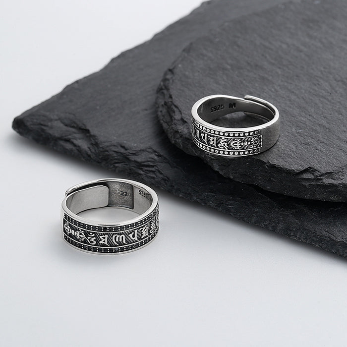 Wholesale Pure silver vintage ring, personalized ring