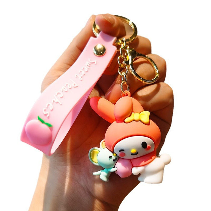 Wholesale Cartoon Doll Silicone Keychain JDC-KC-Tingm223