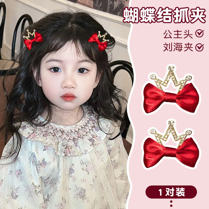 Wholesale Children's Cute Hair Clips Bow Hair Clips Sweet Princess Hair Clips Girls' Hair Clips Bangs Side Clips Headpieces JDC-HC-FX005