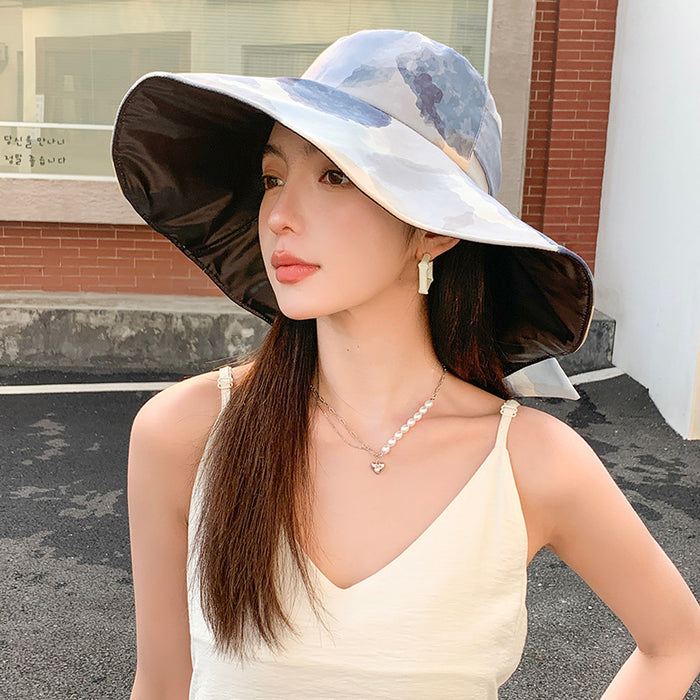 Wholesale Bow fisherman hat, fashionable large eave sun protection hat