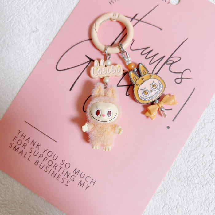 Wholesale Doll vinyl doll mobile phone pendant key chain handmade DIY car pendant