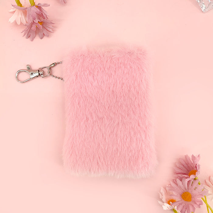 Wholesale Plush Notebook Cute Candy Color Pocket Journal for Casual Writing Gift MOQ≥2