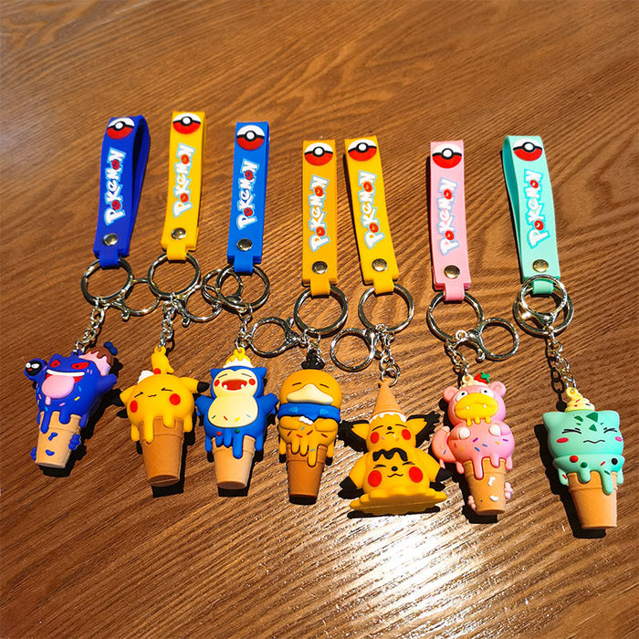 Wholesale Cartoon Silicone Doll Keychain JDC-KC-Tingm307