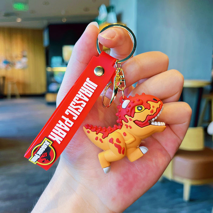 Wholesale Cartoon little dinosaur keychain doll car keychain souvenir school bag pendant small gift