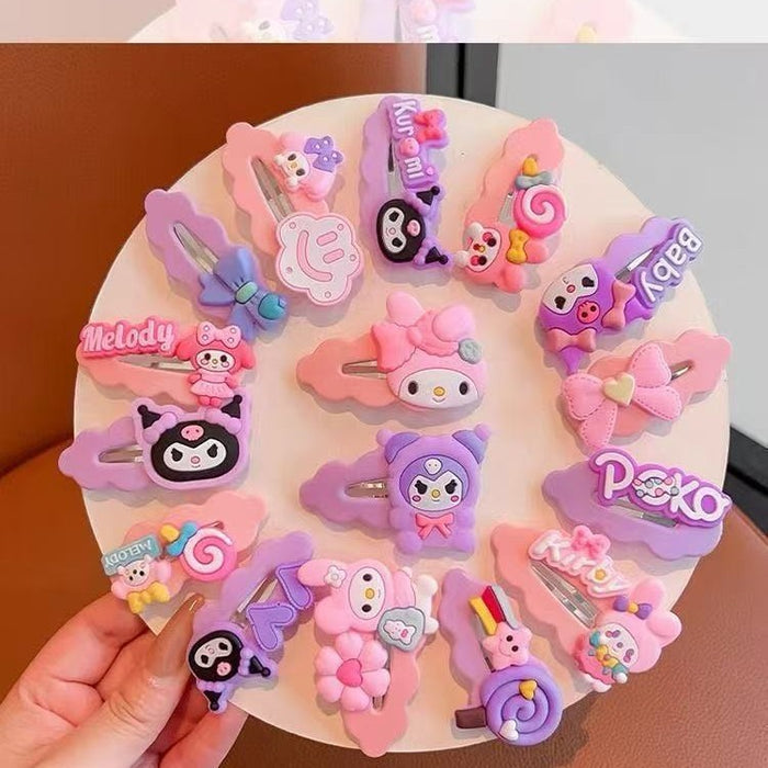 Wholesale 5pcs/set Cute Cartoon Hair Clips for Kids - Side Hairpins