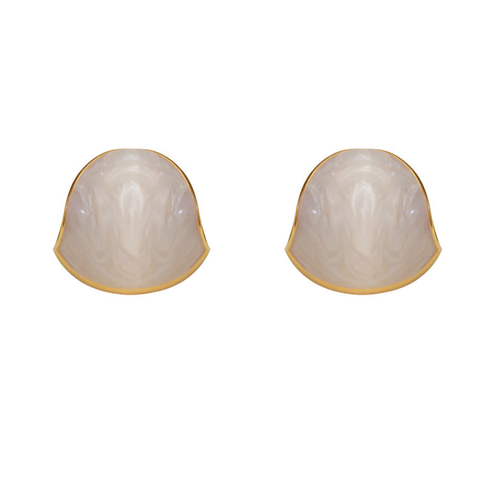 Wholesale Round ear clip without ear hole, gentle earrings, light luxury, high-end feel, new model