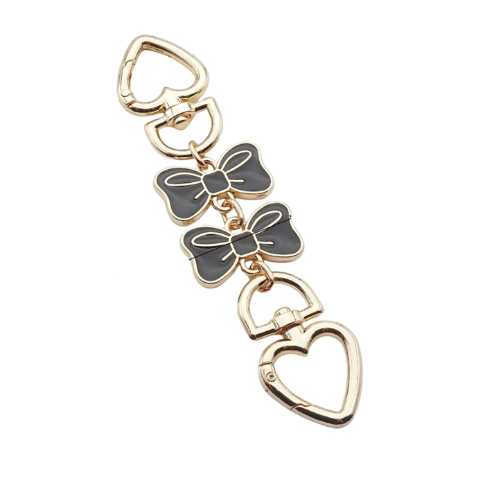 Wholesale Bowknot extension chain bag strap Keychains