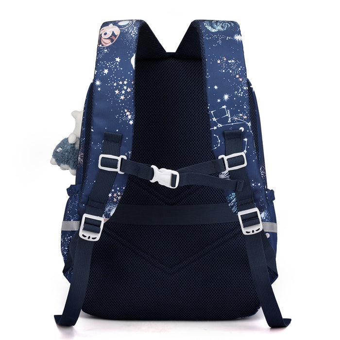 Wholesale New Middle School Student Schoolbag Starry Sky Pattern Large Capacity Nylon Water Repellent Backpack JDC-BP-YuanDuo026
