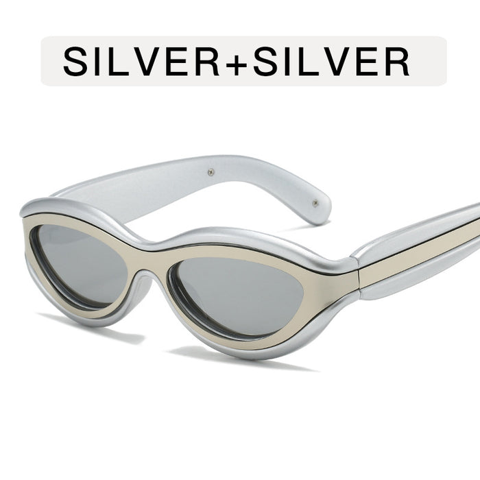Wholesale Fashionable men's sunglasses, large frame sunglasses, personalized UV resistant glasses