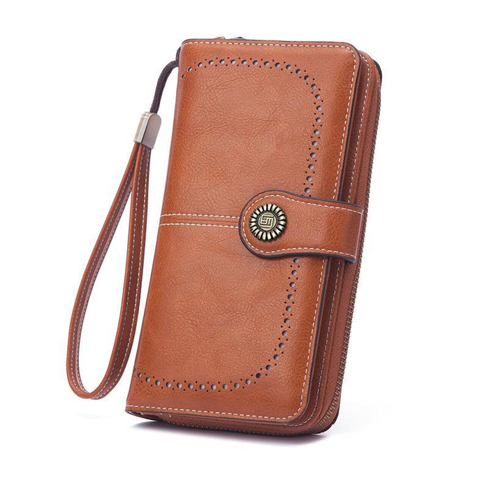 Wholesale Wax Leather Vintage Wallet