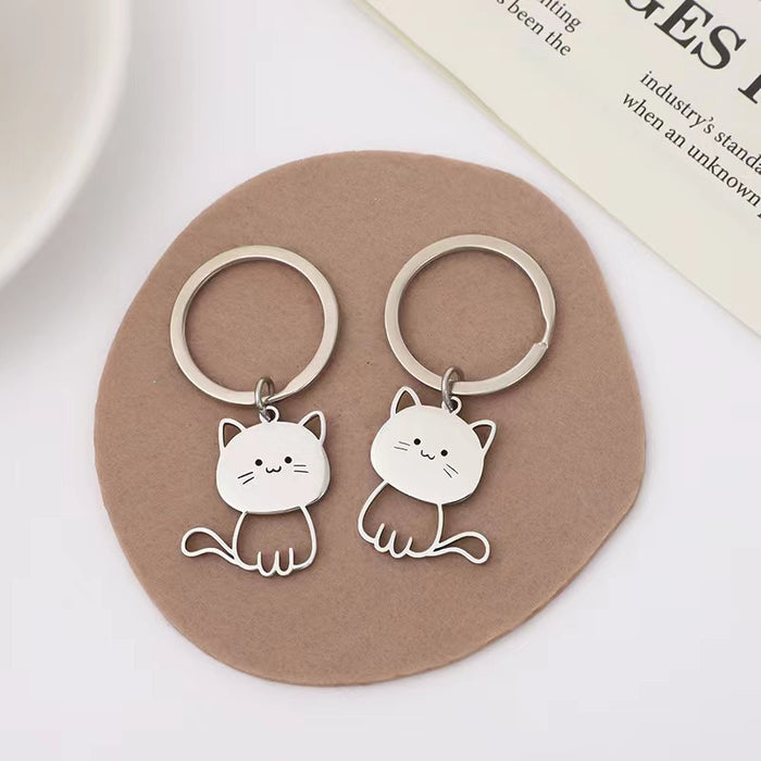 Wholesale Creative Stainless Steel Cartoon Keychain