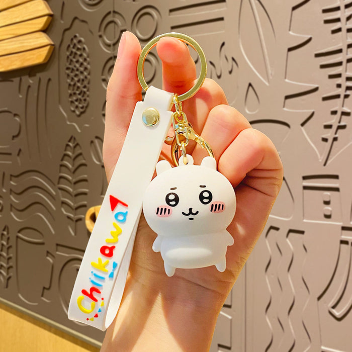 Wholesale Cartoon Keychain K-Style Chiikawa Cute Doll Couple School Bag Pendant Key Chain Accessories