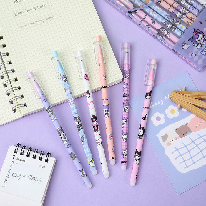 Wholesale Creative cartoon elf straight pole neutral pen, cute student, erasable signature pen, office gift