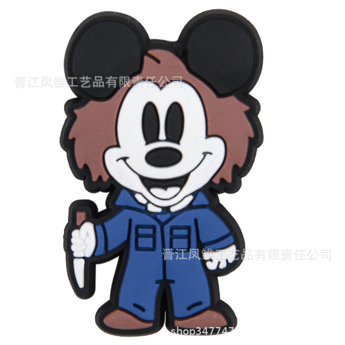 Wholesale 50pcs  Shoes Charms shoe buckle cartoon character decoration accessories