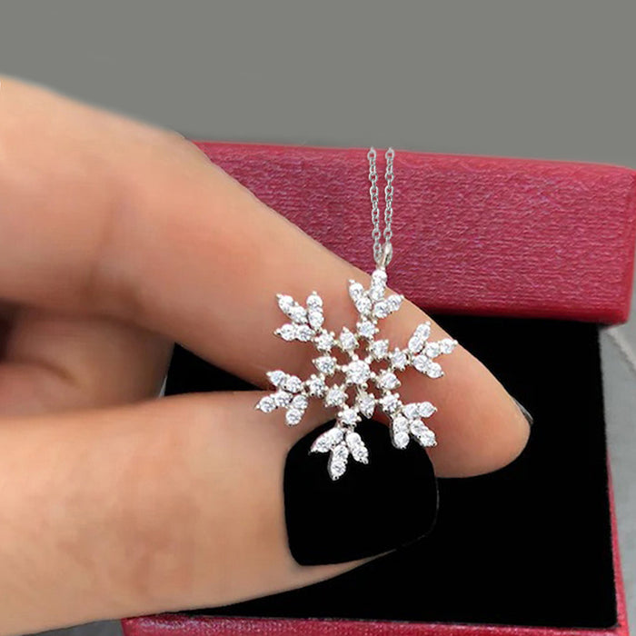 Wholesale Snowflake  Pendant Necklace  Christmas Pendant Necklace