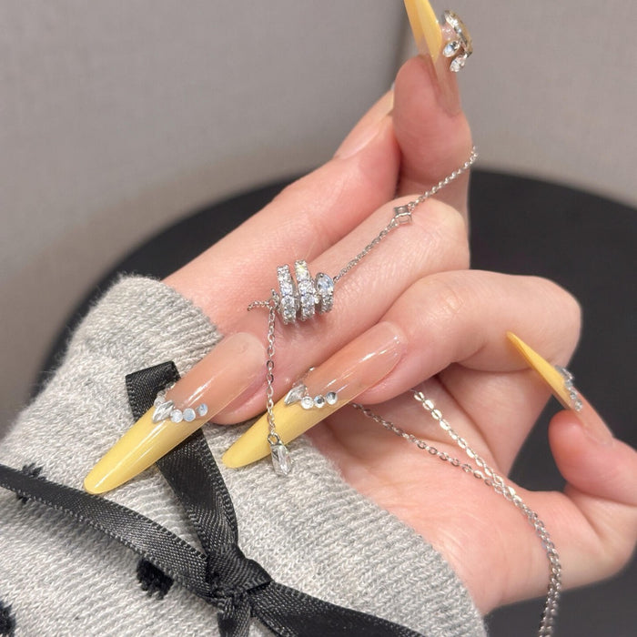 Wholesale Three-Ring Snake Waist Necklace,  Collarbone Chain,  Niche Design,  Women' s Summer Jewelry,  Stackable Accessories