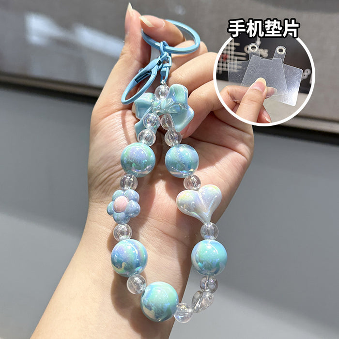 Wholesale Keychain Butterfly Knot Bead Car Keychain Love